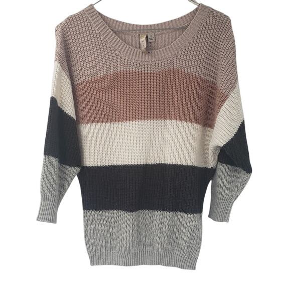 MISIA Striped Color Block Sweater Womens Size Medium M - Picture 5 of 6